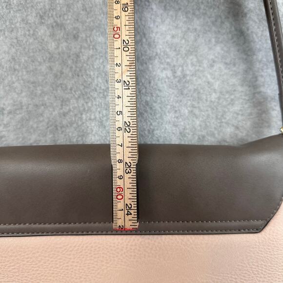 Mix No 6 Envelope Crossbody Cutch Purse Colorblock Pink Gray Snap Closure Modern - Picture 11 of 11